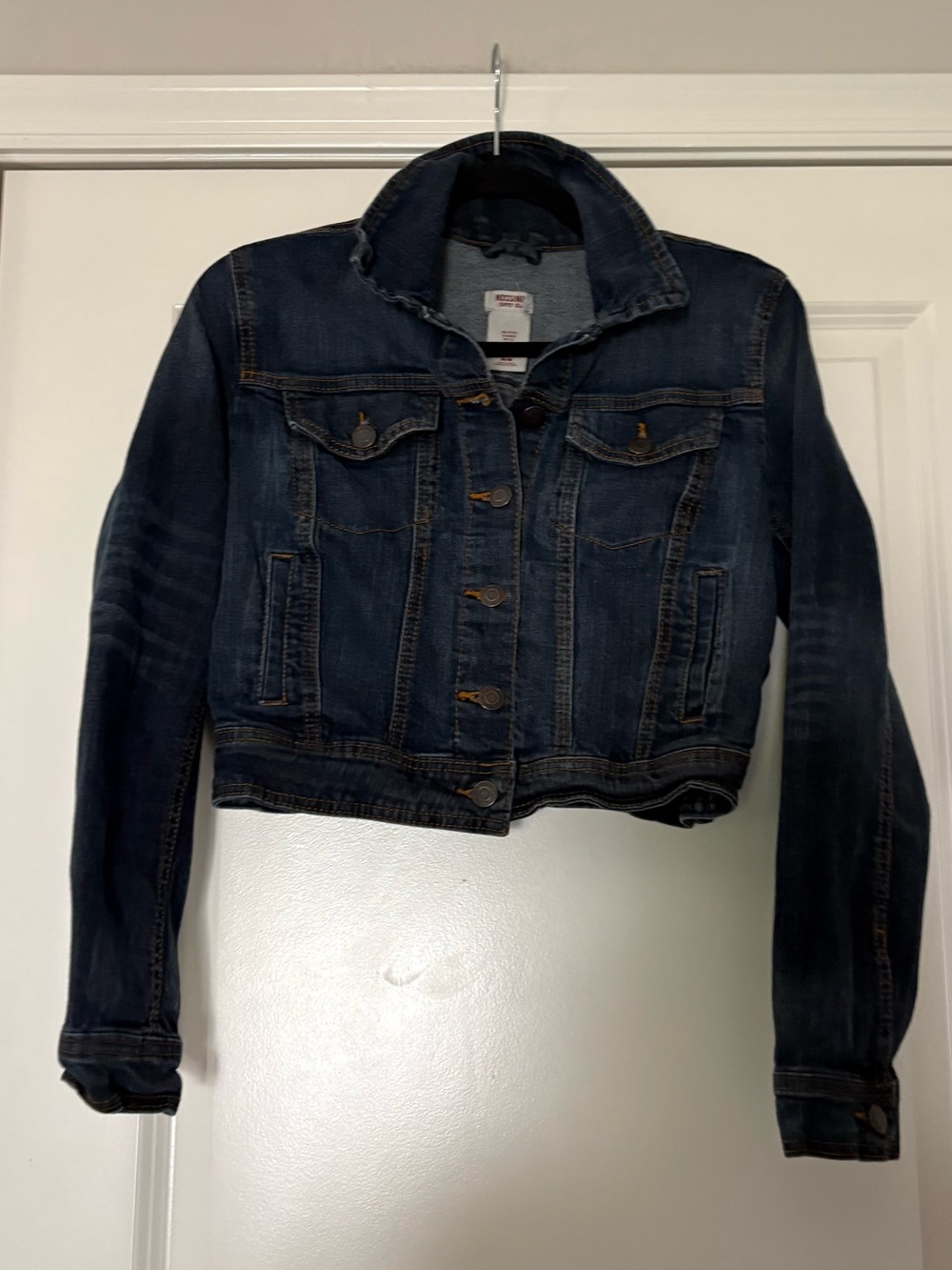Mossimo Women’s Cotton Dark Blue Denim Jacket